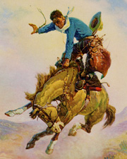 Vintage cowboy prints